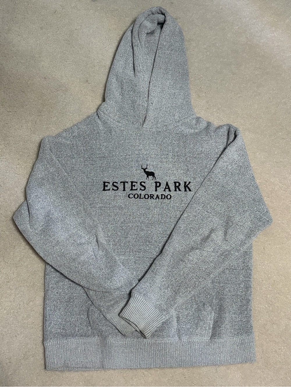 Trade Heritage Estes Park Colorado Graphic Hoodie Medium Gray